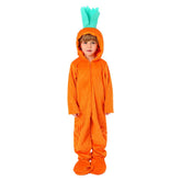 Easter Cute Carrots Kids Children Cosplay Plush One-piece Jumpsuit Costume Outfits Halloween Carnival Suit